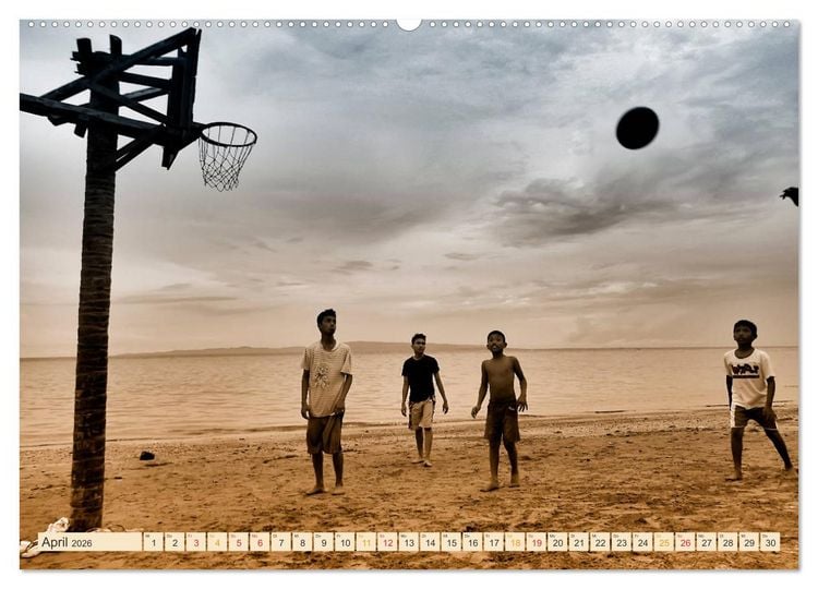 Produktbild: Basketball - so cool (Wandkalender 2026 DIN A2 quer), CALVENDO Monatskalender