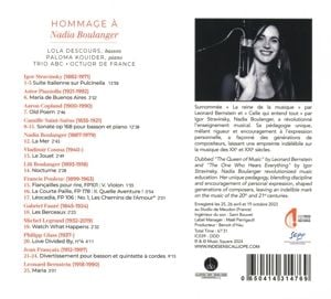 Produktbild: Hommage a Nadia Boulanger