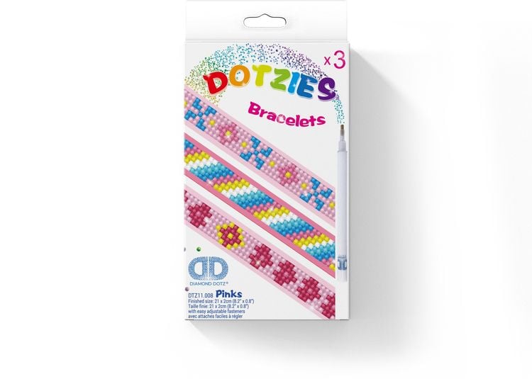 Bild vom Artikel Diamond Dotz - Dotzies - Diamond Painting Armbänder Retro Pink vom Autor 