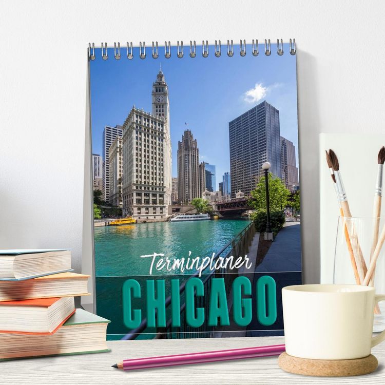 Produktbild: CHICAGO Terminplaner (Tischkalender 2026 DIN A5 hoch), CALVENDO Monatskalender
