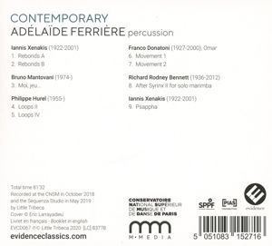 Produktbild: Contemporary: Works for percussion by Mantovani,H