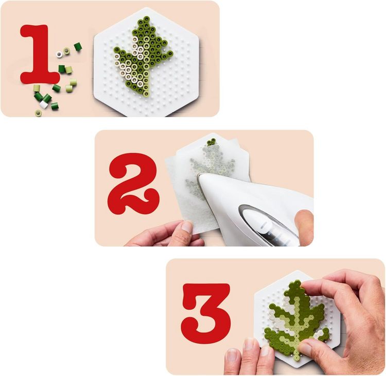 Produktbild: Herzf&ouml;rmige Stiftplatte (Miniperlen)