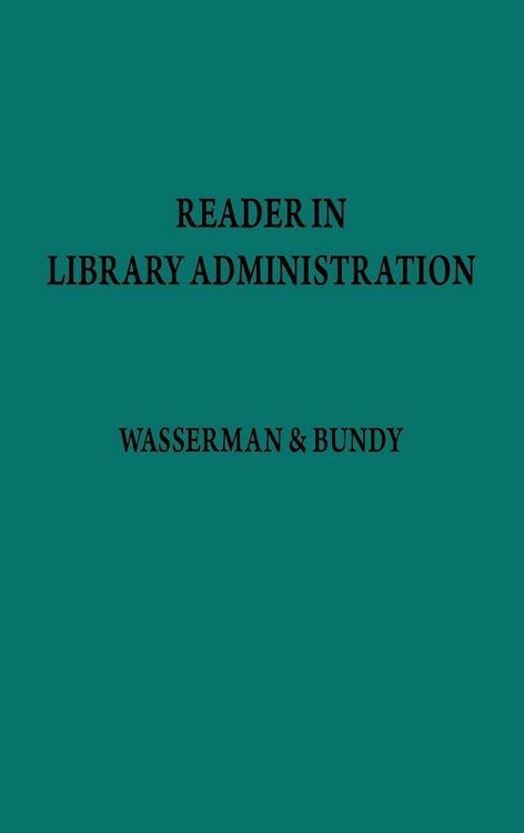 Produktbild: Reader in Library Administration