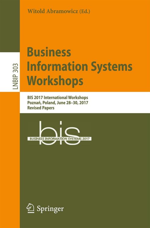 Produktbild: Business Information Systems Workshops