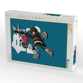Produktbild: CALVENDO Puzzle Schildkr&ouml;ten Samurai | 1000 Teile Lege-Gr&ouml;&szlig;e 64x48cm Foto-Puzzle f&uuml;r gl&uuml;ckliche Stunden