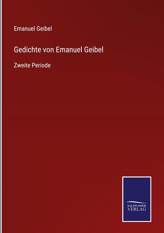 Produktbild: Gedichte von Emanuel Geibel