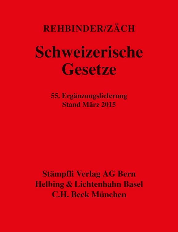 Produktbild: Schweizerische Gesetze
