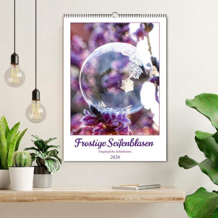 Produktbild: Frostige Seifenblasen (Wandkalender 2026 DIN A2 hoch), CALVENDO Monatskalender