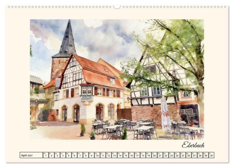 Produktbild: Erholung im Odenwald (hochwertiger Premium Wandkalender 2027 DIN A2 quer), Kunstdruck in Hochglanz
