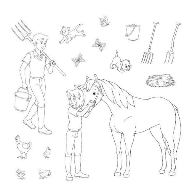 Produktbild: Bibi & Tina: Meine liebsten Sticker zum Ausmalen