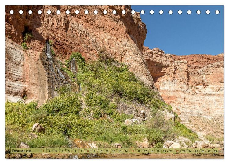 Produktbild: Colorado River Rafting im Grand Canyon (Tischkalender 2026 DIN A5 quer), CALVENDO Monatskalender