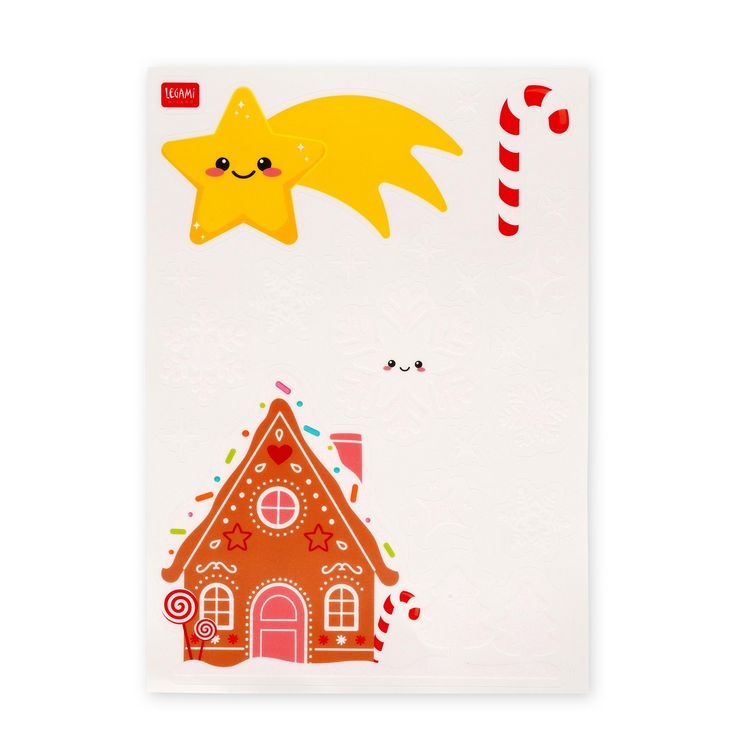 Produktbild: Legami Window-Wow - 35 Aufkleber - Weihnachten