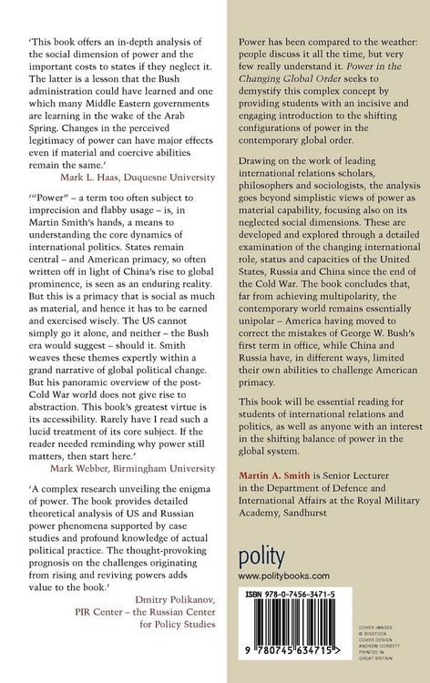 Produktbild: Power in the Changing Global Order