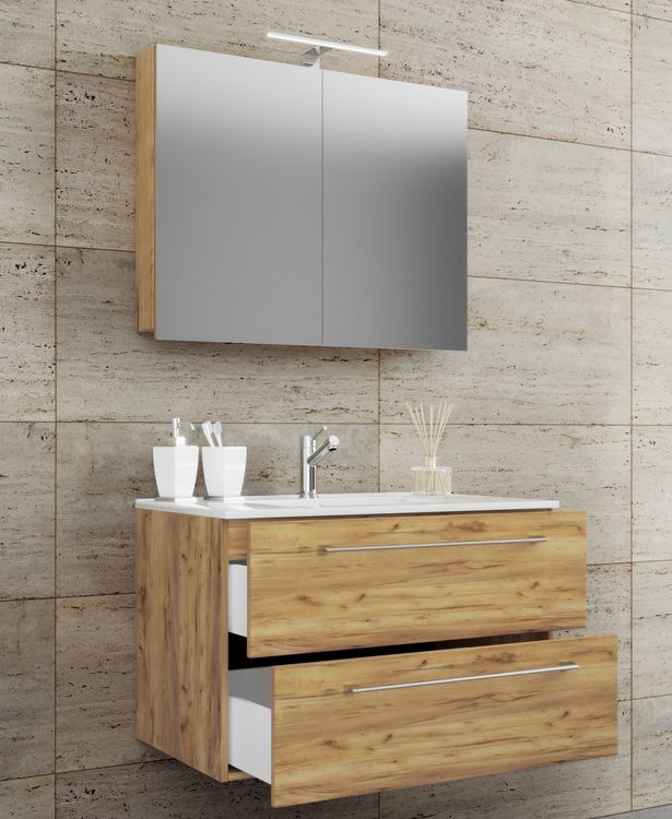Produktbild: 3-tlg. Waschplatz Waschtisch Badinos Schublade SC