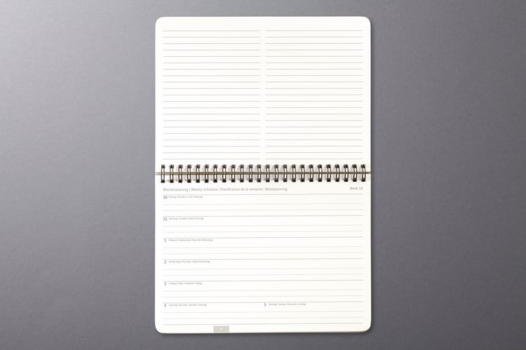 Produktbild: SIGEL C2781 Tischkalender Conceptum 2027, ca. A5 quer, schwarz