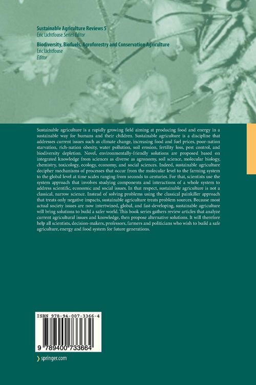 Produktbild: Biodiversity, Biofuels, Agroforestry and Conservation Agriculture