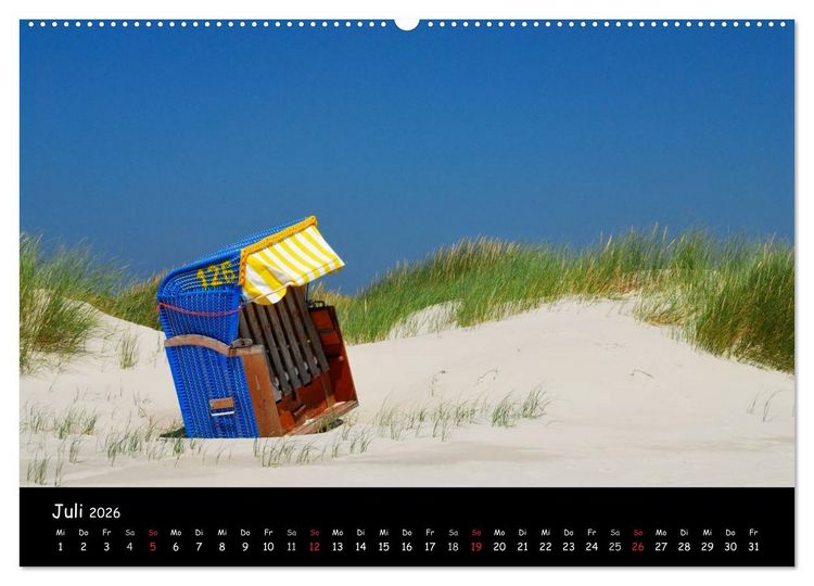Produktbild: Amrum (Wandkalender 2026 DIN A2 quer), CALVENDO Monatskalender