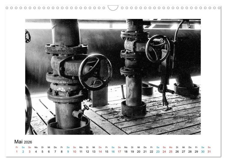 Produktbild: Die gro&szlig;e Stille &ndash; Industriekultur im Revier (Wandkalender 2026 DIN A3 quer), CALVENDO Monatskalender