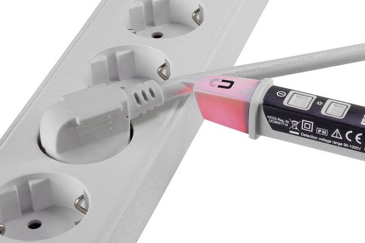 Produktbild: VOLTCRAFT MS-520 Ber&uuml;hrungsloser Spannungspr&uuml;fer CAT IV 1000V LED, Akustik