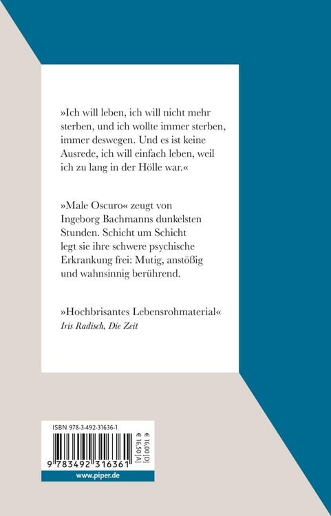 Produktbild: &raquo;Male oscuro&laquo;