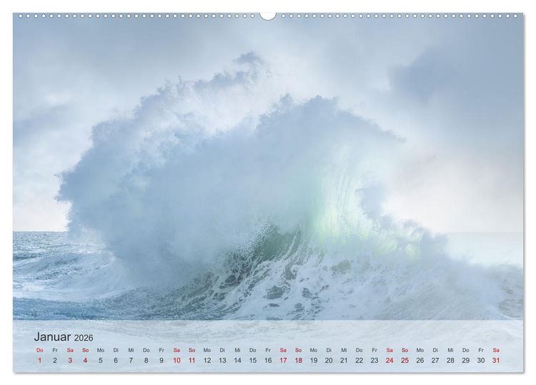 Produktbild: Rhapsodie in Blau (hochwertiger Premium Wandkalender 2026 DIN A2 quer), Kunstdruck in Hochglanz
