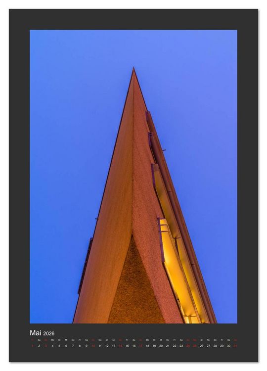 Produktbild: Plakative Architektur (Wandkalender 2026 DIN A3 hoch), CALVENDO Monatskalender