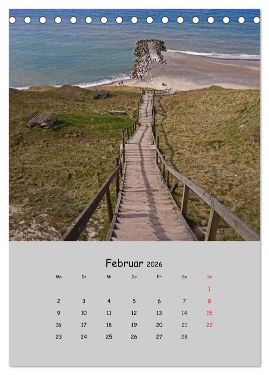 Produktbild: D&auml;nemarks Westk&uuml;ste 2026 (Tischkalender 2026 DIN A5 hoch), CALVENDO Monatskalender