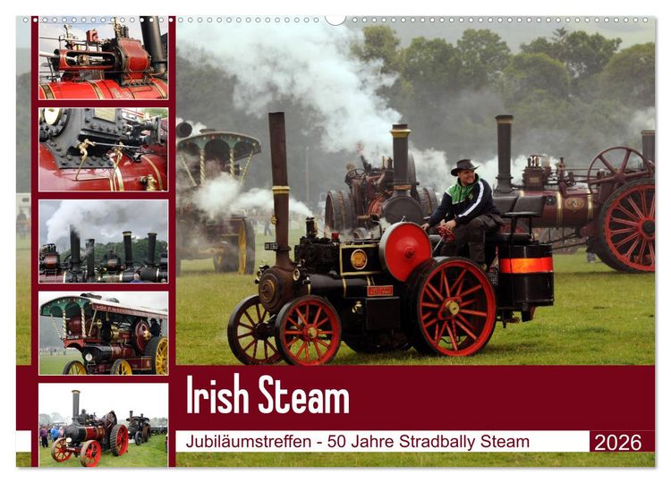 Produktbild: Irish Steam - 50. Dampftreffen in Stradbally (Wandkalender 2026 DIN A2 quer), CALVENDO Monatskalender