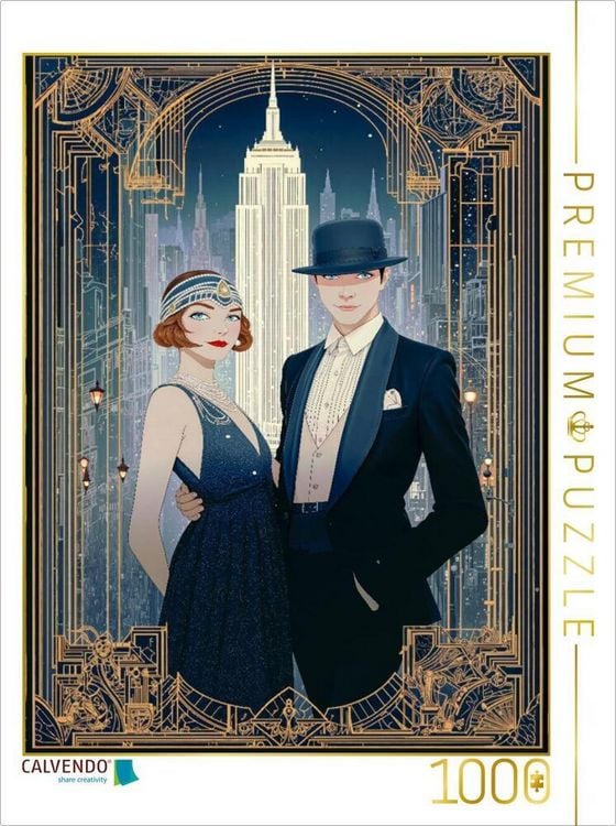 Produktbild: CALVENDO Puzzle Das New Yorker Leben in den 1920iger | 1000 Teile Lege-Gr&ouml;&szlig;e 64x48cm Foto-Puzzle f&uuml;r gl&uuml;ckliche Stunden