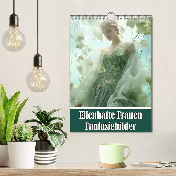 Produktbild: Elfenhafte Frauen Fantasiebilder (Wandkalender 2026 DIN A4 hoch), CALVENDO Monatskalender