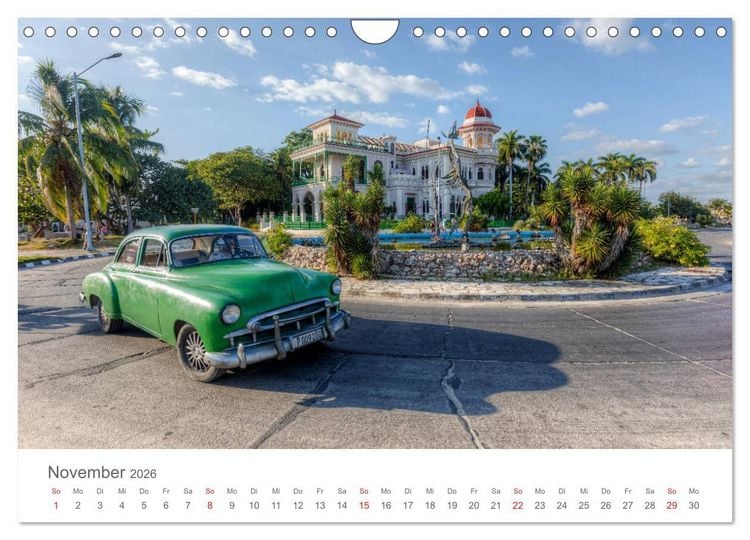 Produktbild: Kuba, karibische Tr&auml;ume (Wandkalender 2026 DIN A4 quer), CALVENDO Monatskalender