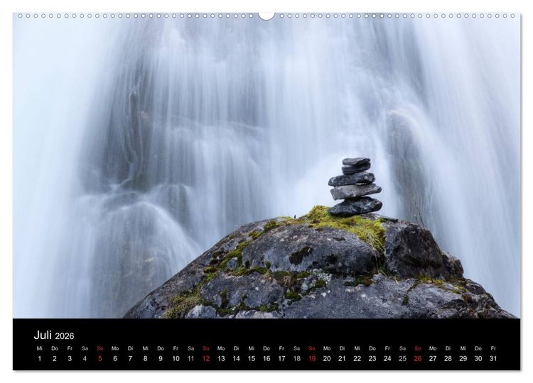 Produktbild: Kuhflucht Wasserfälle bei Farchant (Wandkalender 2026 DIN A2 quer), CALVENDO Monatskalender
