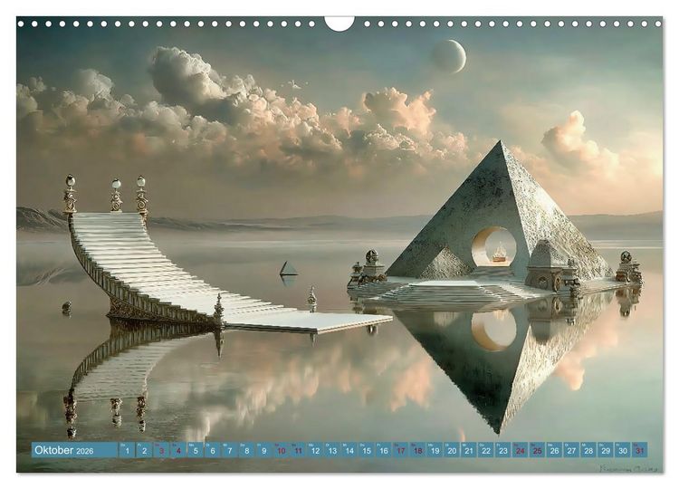 Produktbild: Zwischen Licht und Stille - Tr&auml;ume aus Licht und Form (Wandkalender 2026 DIN A3 quer), CALVENDO Monatskalender