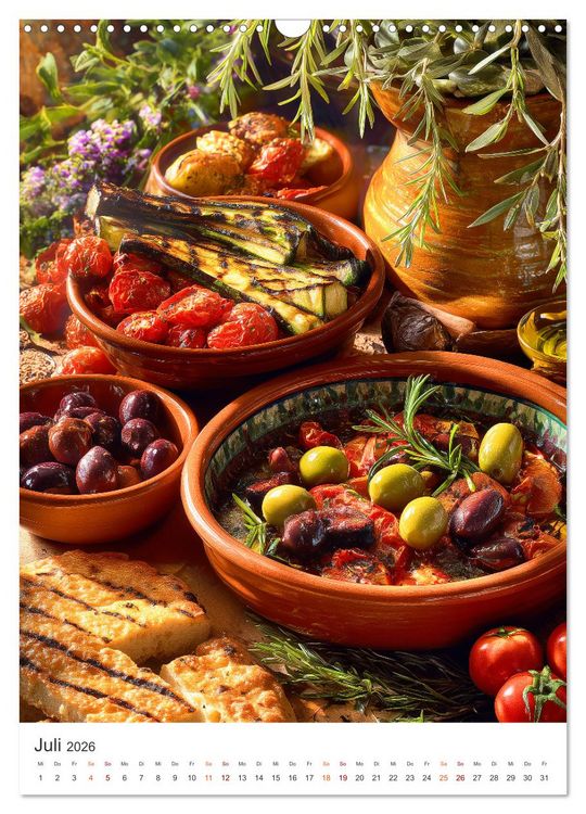 Produktbild: Das Gourmet Jahr (Wandkalender 2026 DIN A3 hoch), CALVENDO Monatskalender