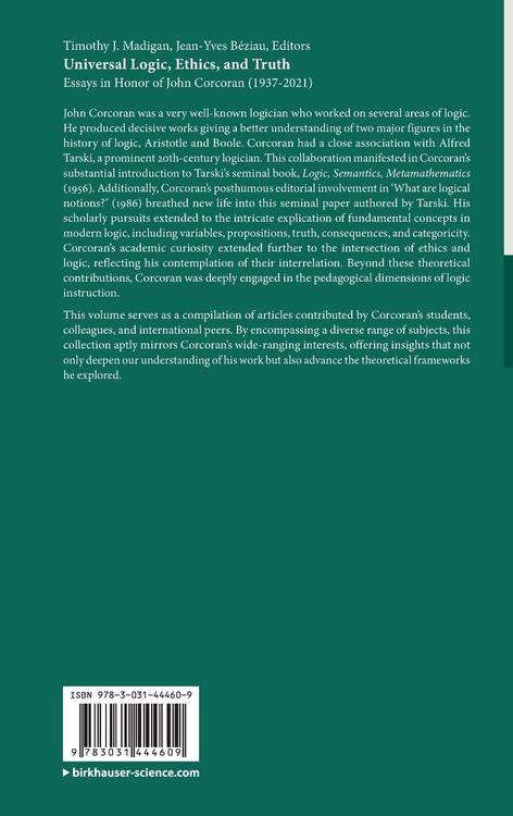 Produktbild: Universal Logic, Ethics, and Truth