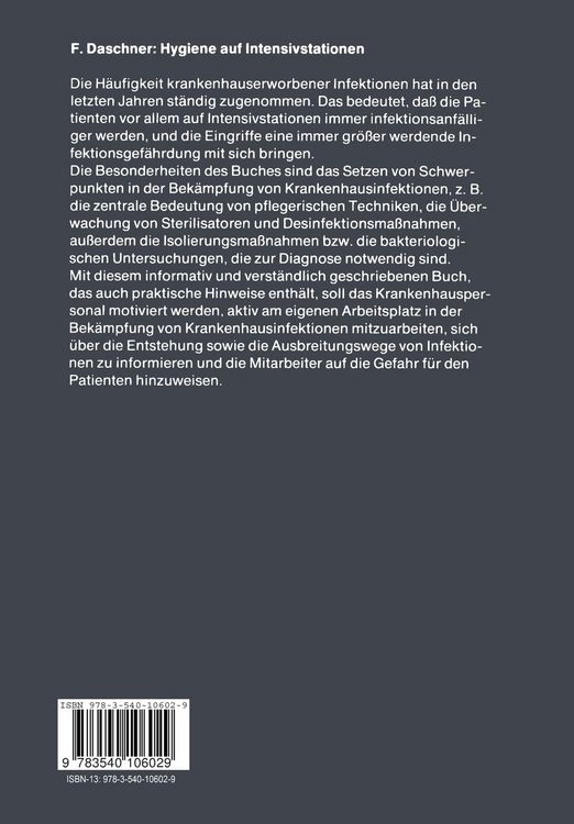 Produktbild: Hygiene auf Intensivstationen