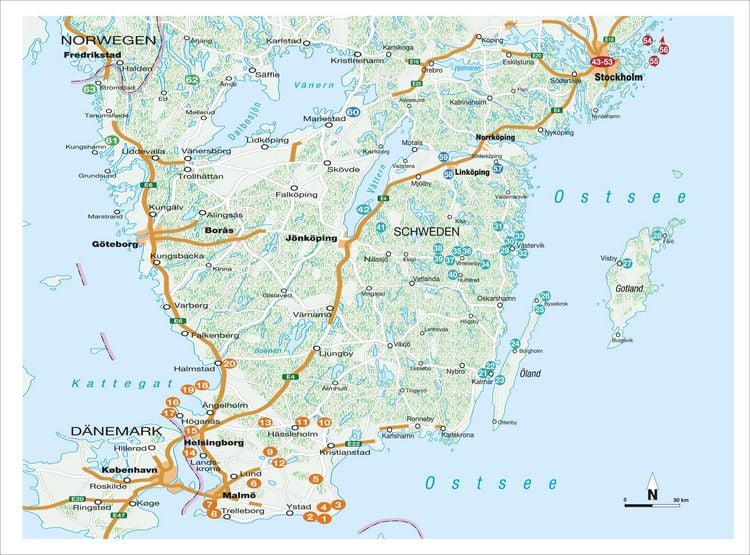 Ab in die Ferien Südschweden