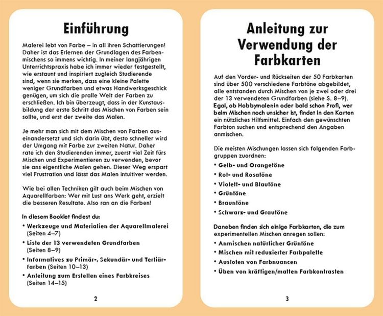 Produktbild: Aquarellfarben mischen &ndash; das Kartenset