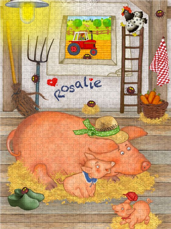 Produktbild: CALVENDO Puzzle Mein Schwein Rosalie | 2000 Teile Lege-Gr&ouml;&szlig;e 90x67cm Foto-Puzzle f&uuml;r gl&uuml;ckliche Stunden