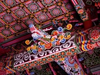 Produktbild: CALVENDO Puzzle Pohyun-Tempel im Myohyang-Gebirge | 1000 Teile Lege-Gr&ouml;&szlig;e 64x48cm Foto-Puzzle f&uuml;r gl&uuml;ckliche Stunden