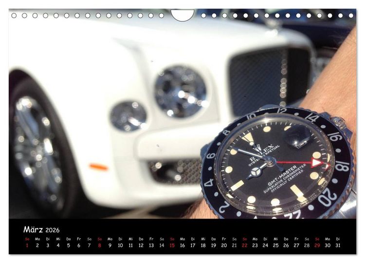 Produktbild: Watch Wristshots Worldwide (Wandkalender 2026 DIN A4 quer), CALVENDO Monatskalender