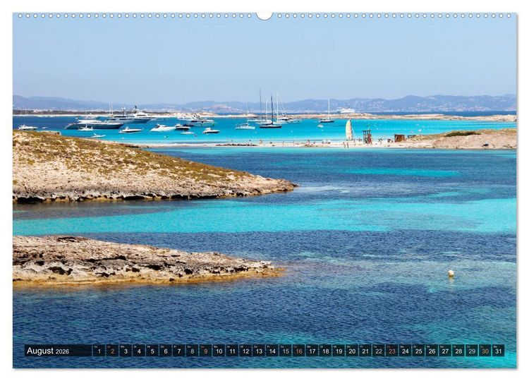 Produktbild: Formentera - Urlaub f&uuml;r die Seele (Wandkalender 2026 DIN A2 quer), CALVENDO Monatskalender