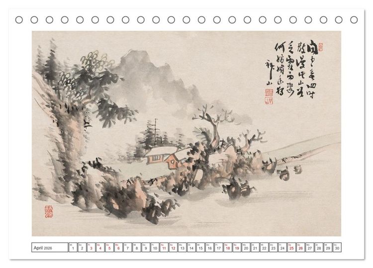 Produktbild: Yoshitsugu Haizan (Tischkalender 2026 DIN A5 quer), CALVENDO Monatskalender