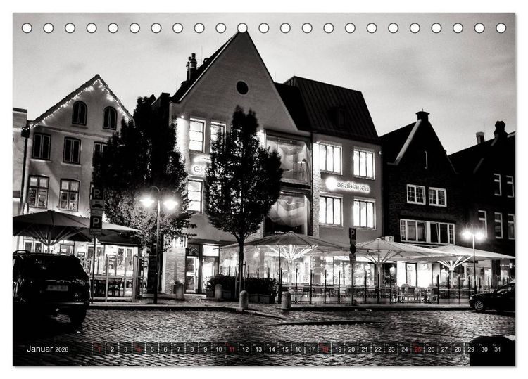 Produktbild: Ein Blick auf Husum (Tischkalender 2026 DIN A5 quer), CALVENDO Monatskalender