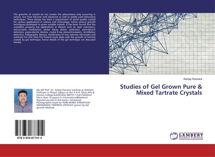 Produktbild: Studies of Gel Grown Pure & Mixed Tartrate Crystals