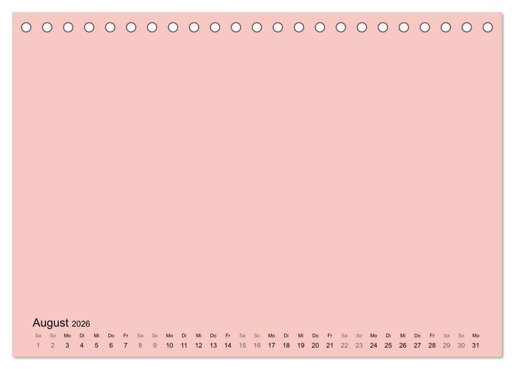 Produktbild: DIY Bastel-Kalender -Warme Pastell Farben- Zum Selbstgestalten (Tischkalender 2026 DIN A5 quer), CALVENDO Monatskalender