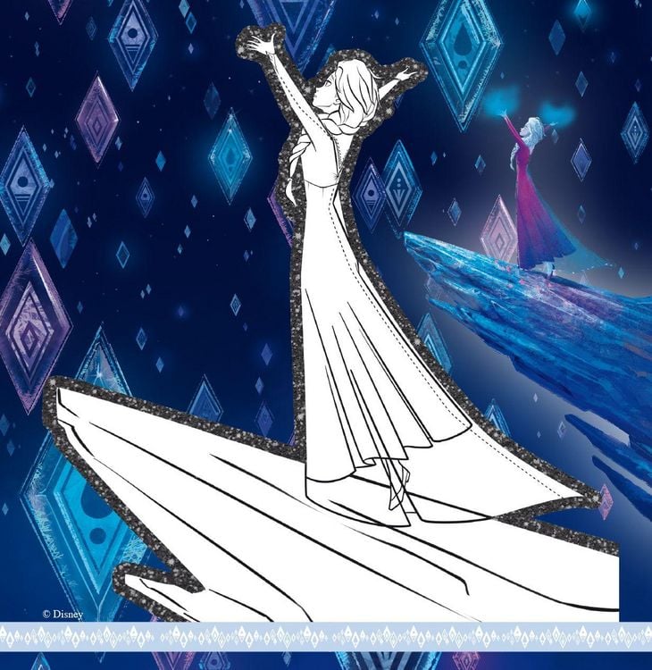 Produktbild: Disney Die Eisk&ouml;nigin 2: Mein Glitzer-Malblock