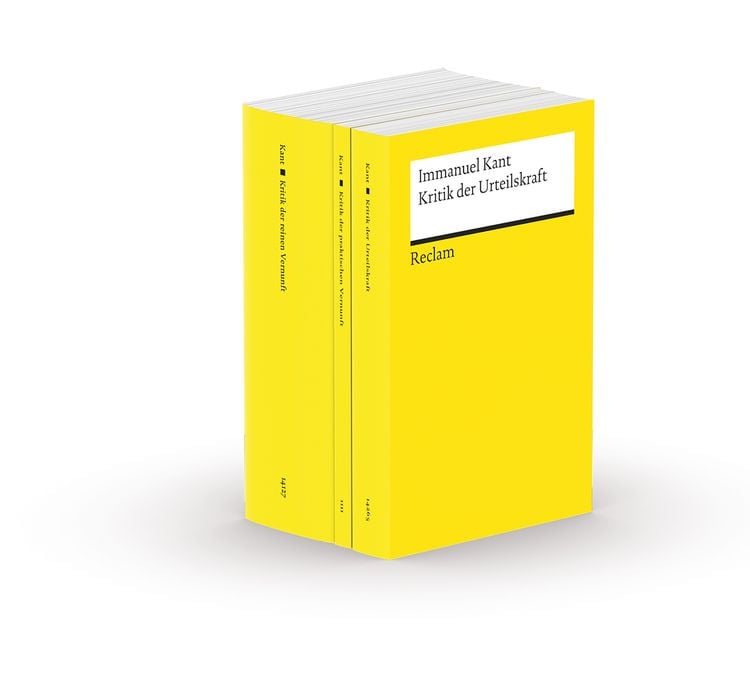 Produktbild: Die drei Kritiken: Kritik der praktischen Vernunft - Kritik der reinen Vernunft - Kritik der Urteilskraft. 3 Bände eingeschweißt
