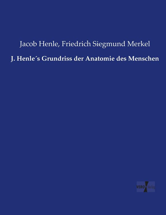 Produktbild: J. Henle&acute;s Grundriss der Anatomie des Menschen