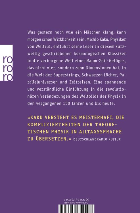 Produktbild: Die Physik der unsichtbaren Dimensionen